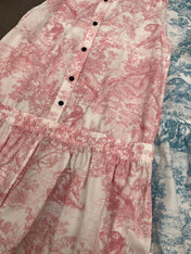 DIOR TIMELESS HIGH-NECK MIDI SILK FABRIC