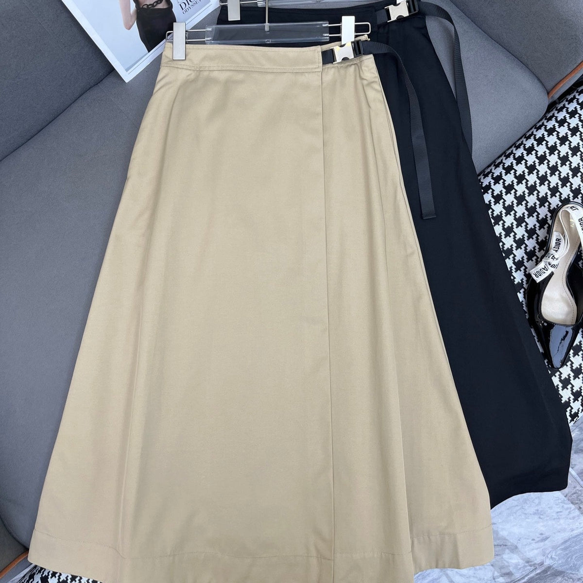 DIO SIDE ZIP SKIRT25S IN COTTON 266675