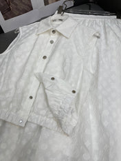 LAPEL VEST JACQUARD MONOPOLY WHITE 266718