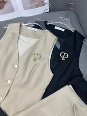 SET SLEEVELESS TOP AND TENCEL PANTS