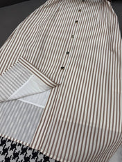 MM STRIPED LAPEL DRESS 25S IN POLYESTER 266615