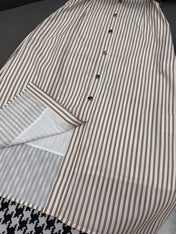 MM STRIPED LAPEL DRESS 25S IN POLYESTER 266615