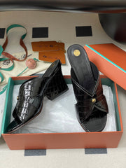 HIGH HEELS 80 MM IN BLACK CALFSKIN SNAKE EMBOSSING