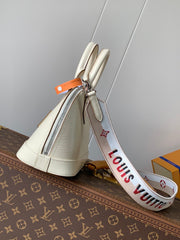 ALMA BB BAG 23 IN BEIGE GRAIN EPI COWHIDE