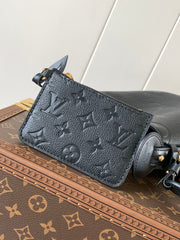 ALL IN BB BAG 18 IN BLACK EMBOSSED COWHIDE