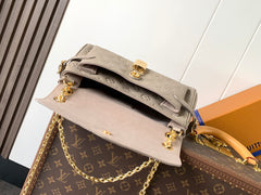 ANYTIME FLAP BAG 30 IN GRAY MONOGRAM CALFSKIN