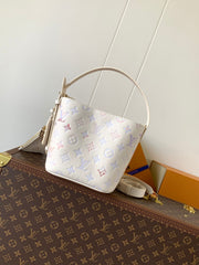 LV 25S ALL IN BB BAG 18 IN CREAM DREAM EMBOSSED TEXTURED CALFSKIN