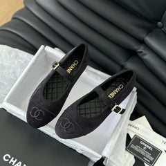 MARY JANE SHOES BLACK CORDUROY TWILL FABRIC