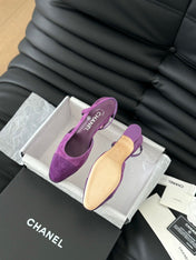 CLASSIC HIGH SLINGBACK VIOLET PURPLE SUEDE