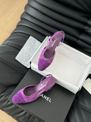 CLASSIC HIGH SLINGBACK VIOLET PURPLE SUEDE