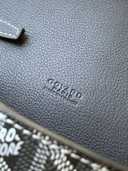 CHYPRE WALLET-POUCH 21 IN GRAY GOYARDINE CANVAS AND CALFSKIN