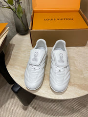 FOOTPRINT SOCCER SNEAKER IN WHITE CALFSKIN