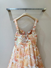 ZIMMERMANN 26S PATTERNED SPAGHETTI STRAP DRESS STYLE 75