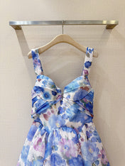 ZIMMERMANN 26S PATTERNED SPAGHETTI STRAP DRESS STYLE 74