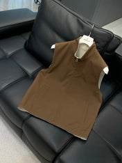 LORO PIANA 26S REVERSIBLE ZIP UP VEST 739