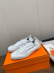 SKATEBOARD SHOES LIGHT GRAY CALFSKIN