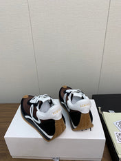 LW FLOW RUNNER SNEAKER BROWN BLACK SUEDE