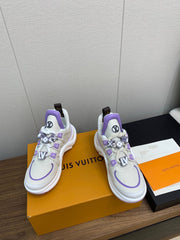 LV ARCHLIGHT SNEAKER BEIGE MIX VIOLET CALFSKIN