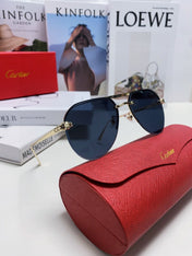 PANTHÈRE AVIATOR FRAME SUNGLASSES 562065 IN METAL