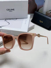 TRIOMPHE SUNGLASS 497815 IN PINK CLEAR METAL