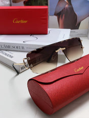 C DE RIMLESS NAVIGATOR FRAME SUNGLASSES 548665 IN METAL