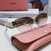 LOGO SUNGLASSES 513011 IN WHITE ACETATE