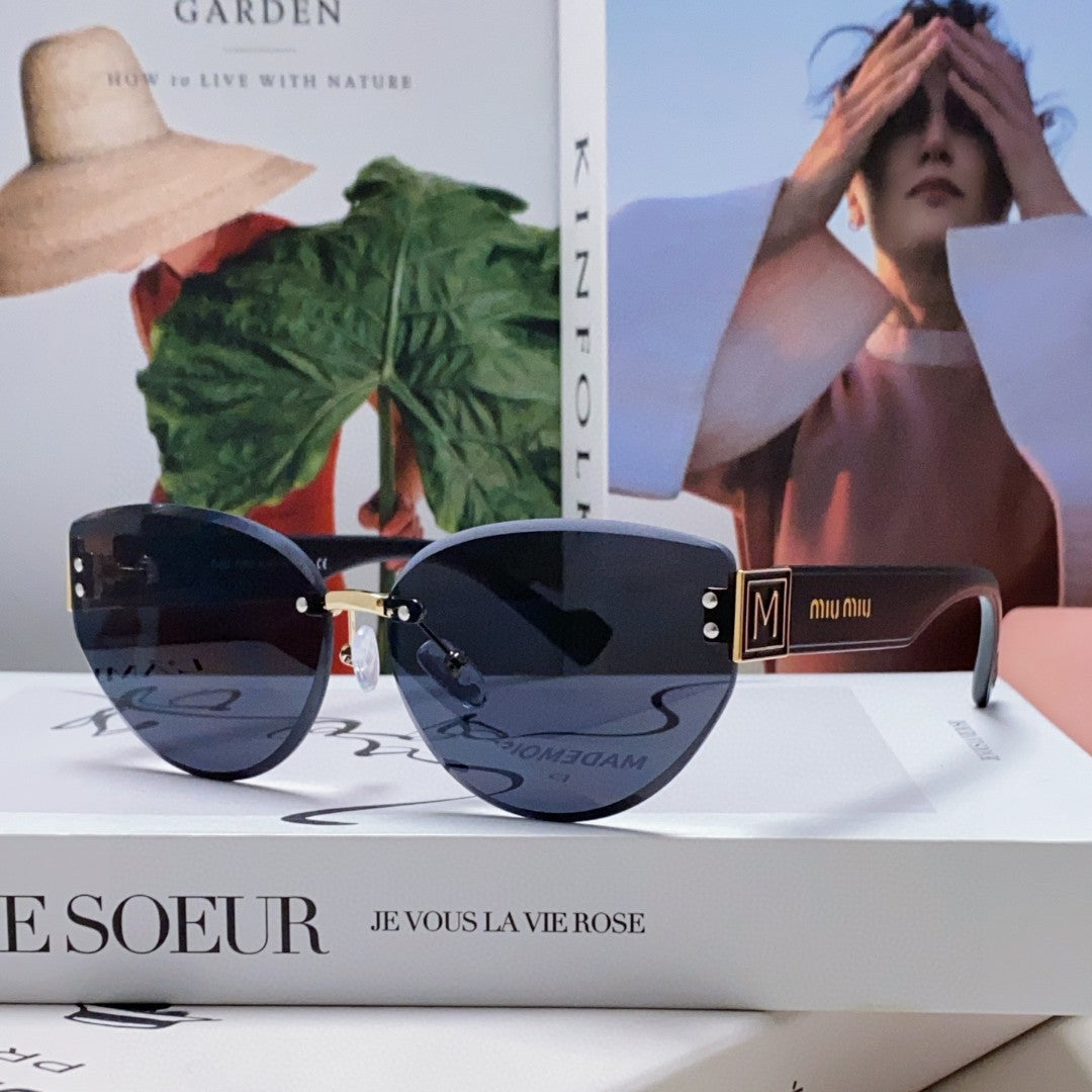 LOGO SUNGLASSES 513013 IN BLACK ACETATE