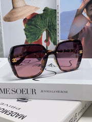 SQUARE SUNGLASSES 632875 IN HAVANA ACETATE