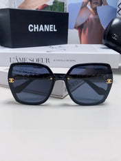 SQUARE SUNGLASSES 632876 IN BLACK ACETATE