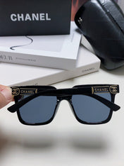 SQUARE SUNGLASSES 632880 IN BLACK ACETATE