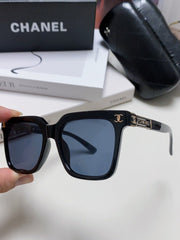 SQUARE SUNGLASSES 632880 IN BLACK ACETATE