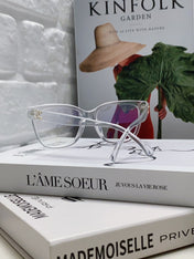 SQUARE SUNGLASSES 632887 IN CLEAR ACETATE