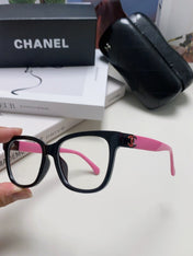 SQUARE SUNGLASSES 632888 IN BLACK AND PINK ACETATE