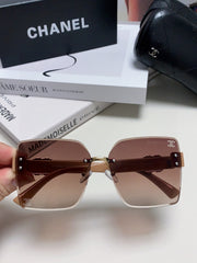 SQUARE SUNGLASSES 632892 IN BEIGE ACETATE BROWN SMOKE LENSES