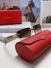 C DE RECTANGULAR FRAME SUNGLASSES 555890 IN METAL AND ACETATE