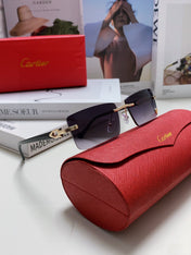 C DE RECTANGULAR FRAME SUNGLASSES 518454 IN METAL