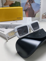 EMBOSSED LOGO DIAGONAL RECTANGULAR SUNGLASSES 563312 IN ACETATE