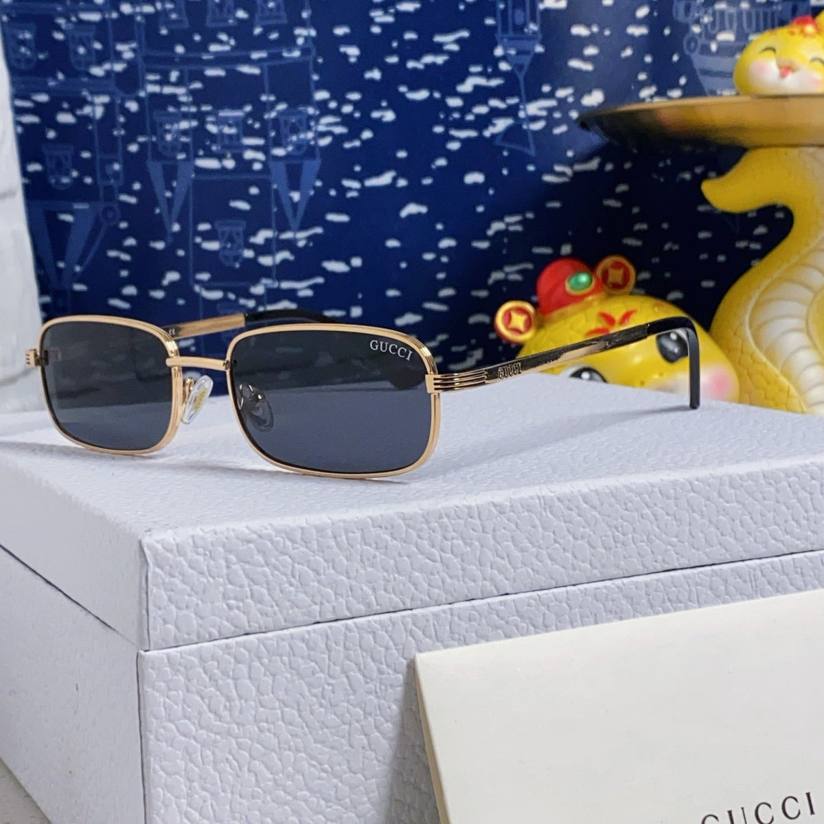 RECTANGULAR FRAME SUNGLASSES GG1457S IN METAL