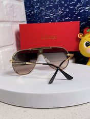 SIGNATURE AVIATOR FRAME SUNGLASSES  563238 IN METAL