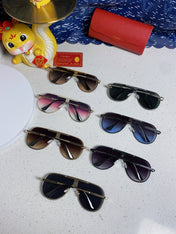 SIGNATURE AVIATOR FRAME SUNGLASSES  563238 IN METAL