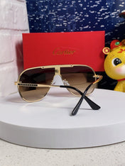 SIGNATURE AVIATOR FRAME SUNGLASSES  563238 IN METAL