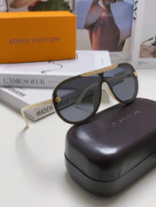 BLACKWOOD SUNGLASSES 567458 IN IVORY ACETATE GOLD METAL