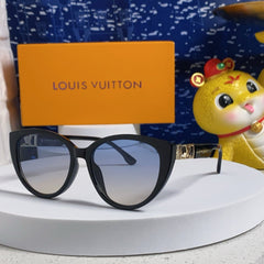 CAT EYE SUNGLASSES 567470 IN BLACK ACETATE GREY SMOKE LENS