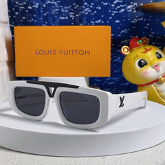 CLASH PILOT SUNGLASSES 567478 IN WHITE ACTETE BLACK METAL