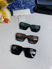 SQUARE FRAME SUNGLASSES 573303 IN ACETATE EMBOSSED LOGO