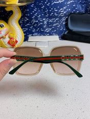 SQUARE FRAME SUNGLASSES 573309 IN ACETATE EMBOSSED LOGO