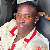 C DE RECTANGULAR RIMLESS FRAME SUNGLASSES  575769 IN METAL