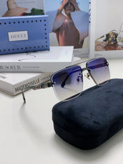 RECTANGULAR FRAME SUNGLASSES 576873 IN METAL