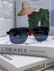 RECTANGULAR FRAME SUNGLASSES 576873 IN METAL