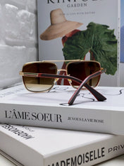 SQUARE FRAME SUNGLASSES 576880 IN METAL
